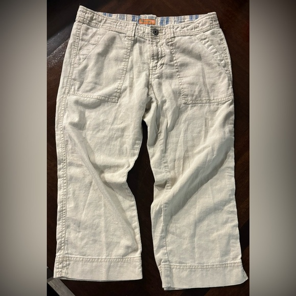 Periscope low rise linen capris size 7 - Picture 1 of 6